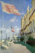 Αναπαραγωγή The Hotel des Roches Noires at Trouville (1870), Claude Monet