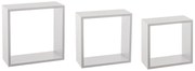 Ράφια Τοίχου (Σετ 3τμχ) F-V Cube White 138957B
