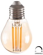 ΛΑΜΠΤΗΡΑΣ HM4046.02 LED FILAMENT 6W E27 3000K GOLD DIMMABLE (1 Τεμμάχια)