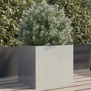 vidaXL Ζαρντινιέρα Ασημί 42 x 40 x 39 εκ. από Ανοξείδωτο Ατσάλι