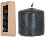 Σετ κεριά 3.8x3.8cm - 10 τεμάχια, Μαύρα