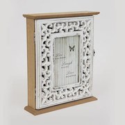 ΚΛΕΙΔΟΘΗΚΗ ΞΥΛΟΓΛΥΠΤΗ NATURAL - ΛΕΥΚΗ 22x6x26.5cm|752-11011