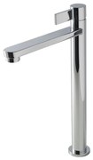 La Torre Taya Top Chrome Μπαταρία Νιπτήρος Υψηλή, με Βαλβίδα clic-clac 41501-100