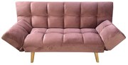 Καναπές Κρεβάτι Τριθέσιος ArteLibre ELVINA Σάπιο Μήλο Ύφασμα 182x82x88cm