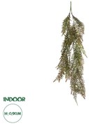 GloboStar® Artificial Garden HANGING FERN 20860 Τεχνητό Διακοσμητικό Κρεμαστό Φυτό Φτέρη Μ28 x Π15 x Υ90cm