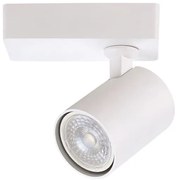 ΣΠΟΤ ΤΟΙΧΟΥ ΜΟΝΟ ΣΤΡΟΓΓΥΛΟ GU10 Φ60x120x135 ΛΕΥΚΟ Eurolamp 145-25019