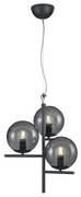 Κρεμαστό Φωτιστικό Οροφής PURE σε 2 χρώματα Trio Lighting-302000342-Φιμέ/Smoke 302000342