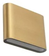 Απλίκα Φωτιστικό Τοίχου LED 2x3W ΙΡ54 11cm Semi S Nowodvorski 11365 Ορείχαλκος