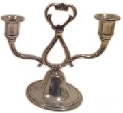 Κηροπήγιο Δίκερο από Κασσίτερο H18cm Etoile PWT-170