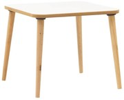 Jerry children&#039;s table white-natural 50x50x43cm 50x50x43 εκ.