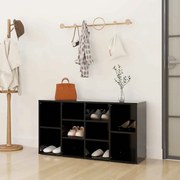 vidaXL Παπουτσοθήκη Μαύρη 103 x 30 x 55 εκ. από Επεξ. Ξύλο