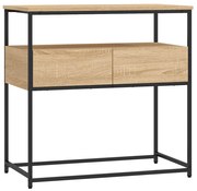 vidaXL Τραπέζι Κονσόλα Sonoma Δρυς 75x40x75 εκ. Επεξεργασμένο Ξύλο