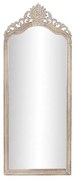 Τοίχο καθρέφτη DKD Home Decor 68 x 3,5 x 175 cm 70 x 3,5 x 180 cm Κρυστάλλινο Φυσικό Λευκό Ξύλο από Μάνγκο Μαρινάτος