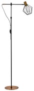 SE21-GM-39-GR1 ADEPT FLOOR LAMP Gold Matt and Black Metal Floor Lamp Black Metal Grid+ HOMELIGHTING 77-8348