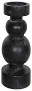 Κηροπήγιο Pierre 027250 13x13x20cm Black Ξύλο