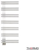 Thermo Solo Θερμαινόμενη πετσετοκρεμάστρα 120x50cm Inox Polished ΔΕΝ ΠΕΡΙΛΑΜΒΑΝΤΟΝΤΑΙ ΔΙΑΚΟΠΤΕΣ &amp; ΑΝΤΙΣΤΑΣΕΙΣ