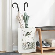 vidaXL Σχέδιο &amp; βάση αποθήκευσης Λευκό 28 x 12 x 41 εκ Ατσάλι