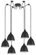 Φωτιστικό Οροφής SE21-BL-B10-BL6-MS2 ADEPT PENDANT Black Metal Shade + - 77-9049 - 51W - 100W - 77-9049