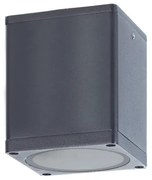 GU10  SQUARE CEILING LUMINAIRE 230V AC DARK GREY IP65 GU10 MAX.35W ACA LG2401GU10G