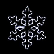 Φωτοσωλήνας με σχέδιο Snowflake II-Cool White  (10 τεμάχια)