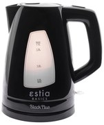 Estia 06-10096 Black Plus Βραστήρας 1.7lt,  2200W,  Μαύρος