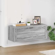 vidaXL Παπουτσοθήκη Επιτοίχια Sonoma Γκρι 100x35x38 εκ. Επεξ. Ξύλο