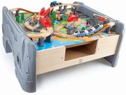 Hape Railway Train καιTable Set Σετ Παιχνιδιού Μεγάλος Σιδηρόδρομος 70Τεμ E3766