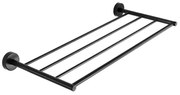 Κρεμάστρα-Ραφιέρα Πετσετών Uno 969655 60cm Black Mat Karag Ανοξείδωτο Ατσάλι