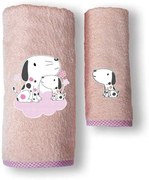 Βρεφικές Πετσέτες (Σετ 2τμχ) Sb Home Baby Puppy Pink 450gsm