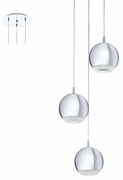 Φωτιστικό Οροφής Led Conessa 95913 Silver Eglo Μέταλλο,Πλαστικό