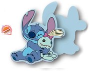 Διακοσμητικό Μαξιλάρι Βελουτέ (13.5x15) Dimcol Stitch 384 Sky Blue