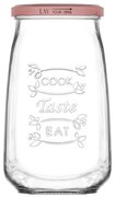 Βάζο Αποθήκευσης Tasty LVTAS105105Z 1050ml Clear-Bronze Lav Γυαλί