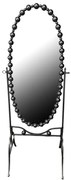Καθρέπτης Present Inart μαύρο μέταλλο 63.5x50x171εκ Υλικό: METAL 295-000010