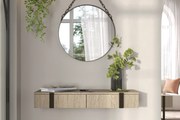 Επιτοίχια Τουαλέτα Vera 120x40x15cm Δρυς Oak + Μαύρες Λαβές -  BOG4587