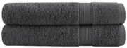 Πετσέτες Σάουνας Premium SOLUND 2 τεμ. Ανθρακί 80x200 εκ. 600 γρ./μ²