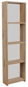 Βιβλιοθήκη Courtnai oak μελαμίνης 40x19.5x170εκ 40x19.5x170 εκ.