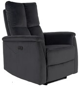 FOTEL ROZKŁADANY NEPTUN VELVET CZARNY BLUVEL 19 DIOMMI-80-3779