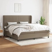 ΚΡΕΒΑΤΙ BOXSPRING ΜΕ ΣΤΡΩΜΑ TAUPE 200X200 ΕΚ. ΥΦΑΣΜΑΤΙΝΟ 3128153