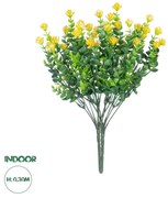 GloboStar® Artificial Garden  BUTTERCUP BRANCH 21063 Διακοσμητικό Κλαδί Ρανούγκουλο σετ 2 τεμάχια Φ15 x Υ90cm