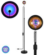 Μοντέρνο Επιδαπέδιο Φωτιστικό Μεταλλικό LED 12W Μαύρο 00817 Globostar-817-Μαύρο 00817