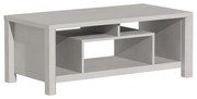 Τραπέζι σαλονιού Tracy pakoworld λευκό-γκρι 120x60x48.5εκ