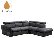 Liberta MONSERAT ΚΑΝΑΠΕΣ ΚΡΕΒΑΤΙ ΓΩΝΙΑ ΔΕΞΙΑ ΑΝΘΡΑΚΙ 254x224xH90cm 254x224xH90cm 01-2602