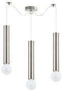 Φωτιστικό Οροφής Adept Tube 77-8660 5,5x300cm 3xE27 60W Nickel Homelighting