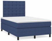 ΚΡΕΒΑΤΙ BOXSPRING ΜΕ ΣΤΡΩΜΑ ΜΠΛΕ 120X190 ΕΚ. ΥΦΑΣΜΑΤΙΝΟ 3269915