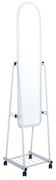 ROLLAND Small Καθρέπτης Δαπέδου, Μέταλλο Βαφή Άσπρο  37x37x160cm [-Άσπρο-] [-Μέταλλο-] Ε7189,2