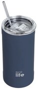 Ecolife Θερμός - Ποτήρι Για Καφέ Ανοξείδωτο 500ml Μπλε 33-BO-4126
