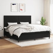 ΚΡΕΒΑΤΙ BOXSPRING ΜΕ ΣΤΡΩΜΑ ΜΑΥΡΟ 200X200 ΕΚ. ΥΦΑΣΜΑΤΙΝΟ 3141883