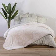 Κουβέρτα Warmer Rabbit Fur Ecru Nef-Nef Υπέρδιπλο 240x220cm Πολυέστερ