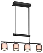 Φωτιστικό Κρεμαστό Trio Lighting Burton 311400432 Μαύρο - Λευκό