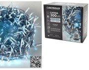 300 LED Εσωτ. & Εξωτ. Χώρου Με 8 Προγράμματα Ψυχρό Λευκό Φως Διάφανο Καλώδιο Μη Επεκτεινόμενο 31V 14m